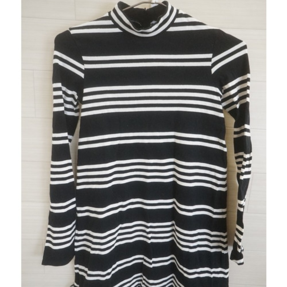 Zara Trafaluc High Neck Striped Mini Dress